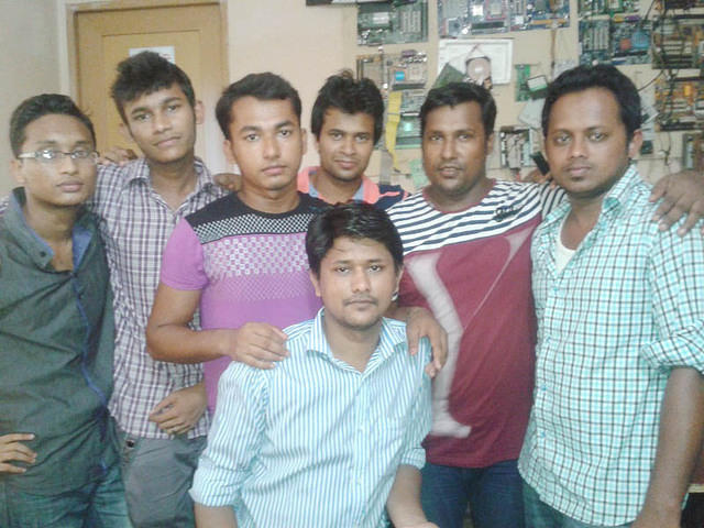 Teacher & students 2014